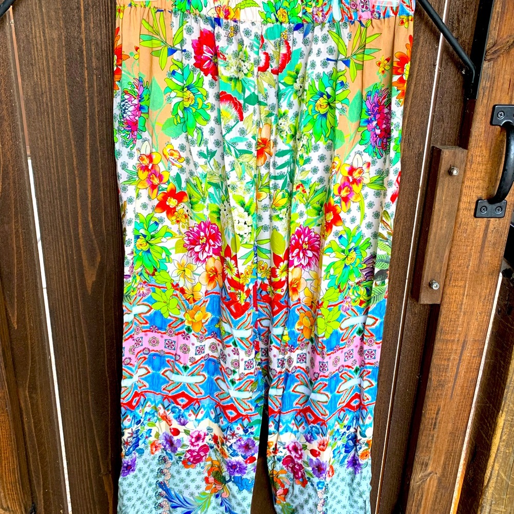 Johnny Was open leg (see photo) flowing Palazzo pants